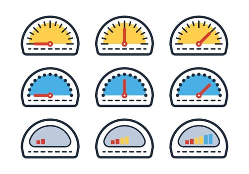 Outline Fuel Gauge vector