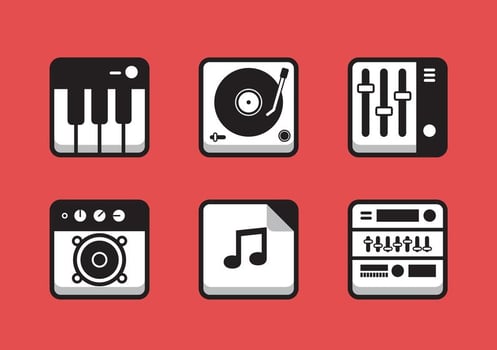 Vector Music Icon Set