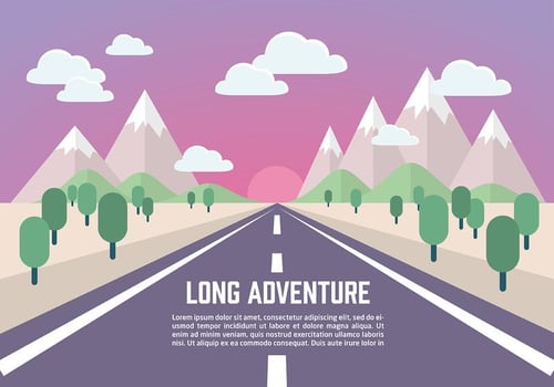 Flat Nature Vector Background
