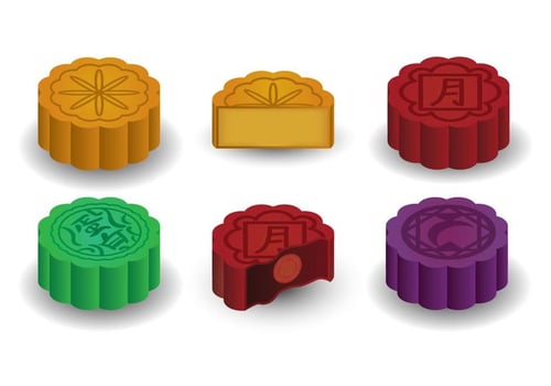 Moon Cake Vector