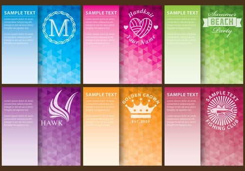 Triangle Logo Backgrounds vector