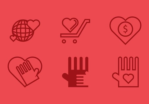 Free Donate Icons 3 vector