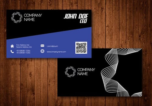 Spiral Creative Business Card vector