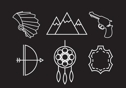 Wild West Vector Icons