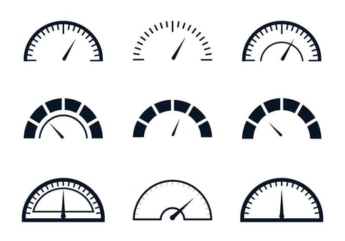 Fuel Gauge Meter vector