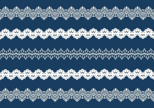 Lace Trim Borders vector