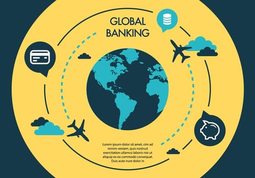 Free Business Vector Backgorund with Globe