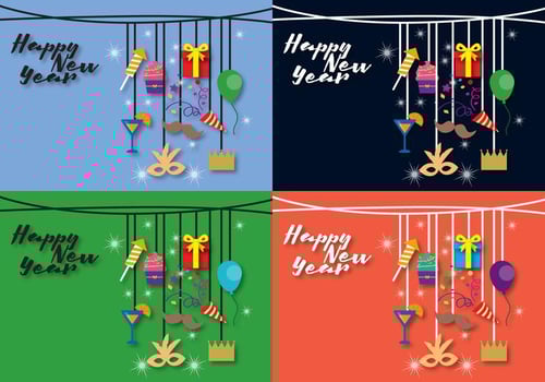 Background New Year vector