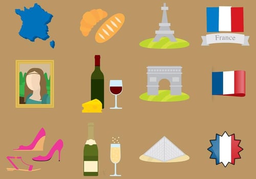 France Icons vector