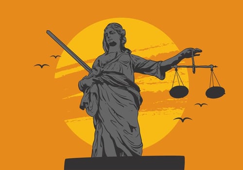Vector Lady justice