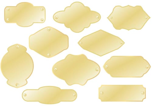 Name Plates Vectors
