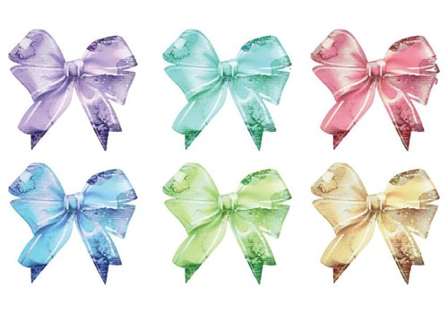 Vector Watercolor Ribbons