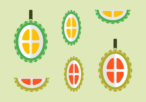 Free Durian Fruit Vectors