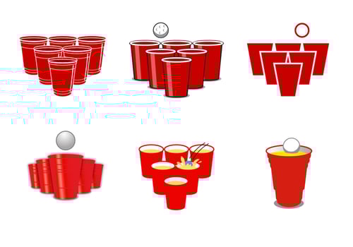 Beer Pong Vector