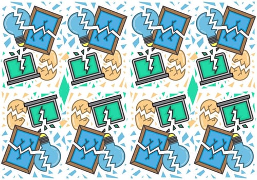 Free Shattered and Broken Glass Pattern 3 vector