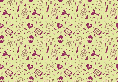 Free Shattered and Broken Glass Pattern 1 vector