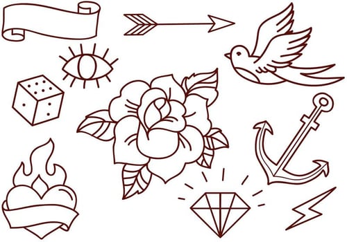 Free Old School Tattoos Vectors