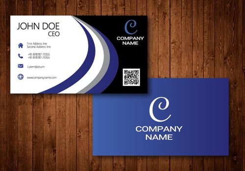 Vector abstract creative business cards 