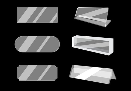 Free Acrylic Name Plate Vector