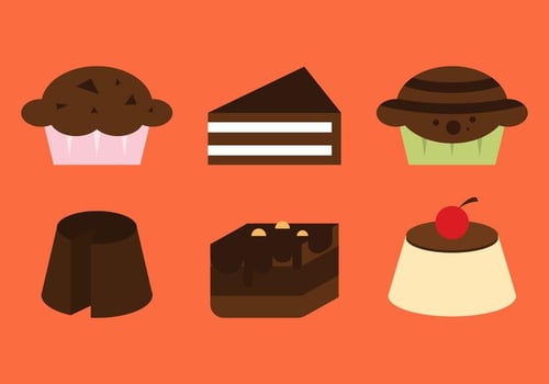 Free Brownie Vector Icons 2