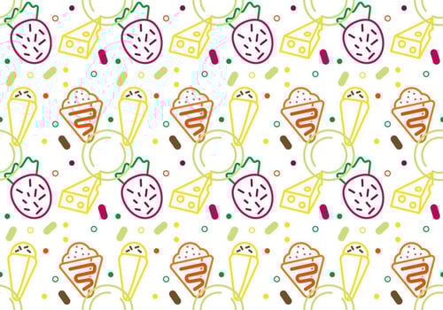 Free Crepes Pattern 2 vector