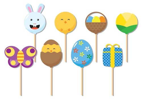 Easter Cake Pops vector