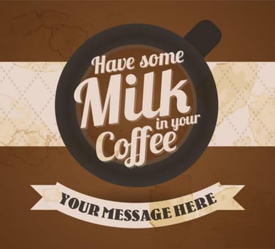 Free Coffee Background with Typography vector