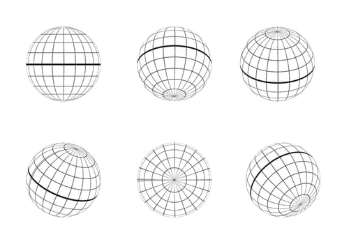 Free Globe Grid Outline Vector