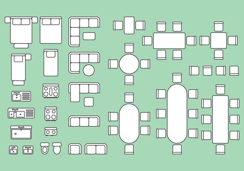 Floorplan Elements vector
