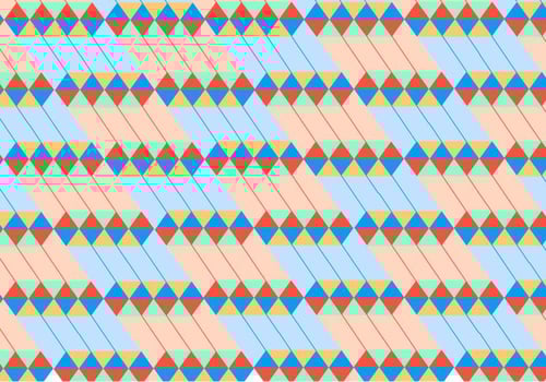 Abstract Red Geometric Pattern Vector