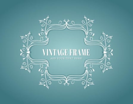 Vintage frame vector