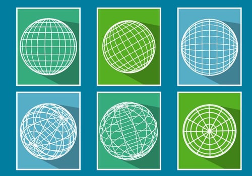 Globe Grid Vectors