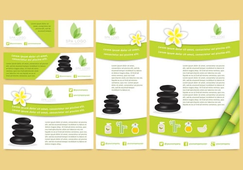 Spa Brand Templates vector
