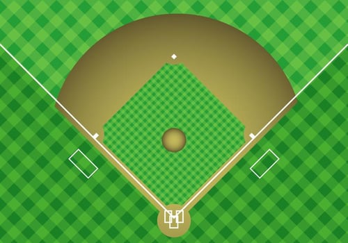 Free Baseball Arial View Vector