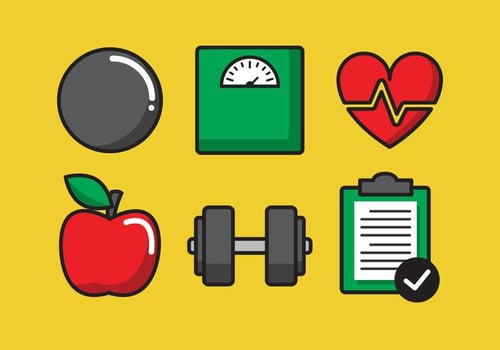 Vector Zumba Icon Set