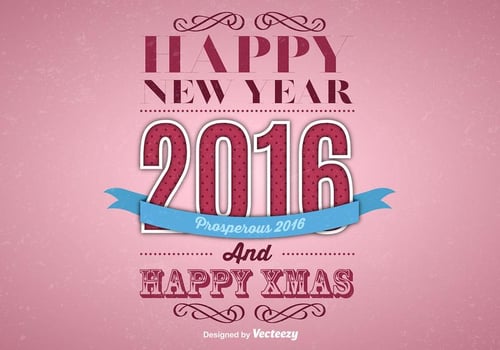 Happy 2016 Background vector