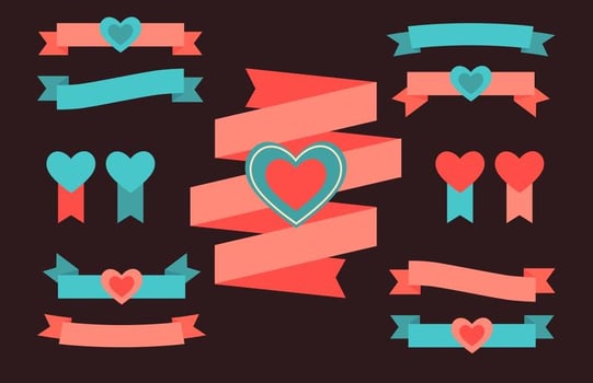 Love Ribbons vector