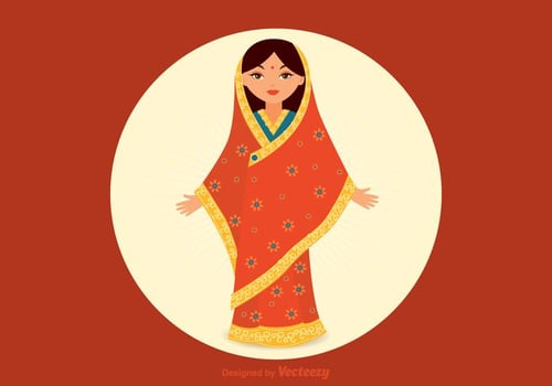 Free Indian Girl Vector