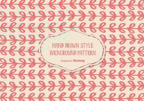 Cute Hand Drawn Style Background Pattern vector