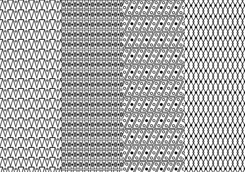 Free Black And White Geometric Pattern vector