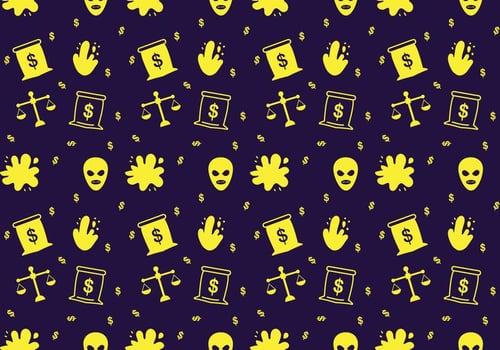 Free Robber and Police Patterns 4 vector