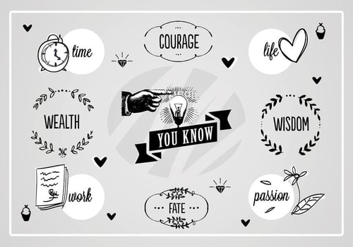 Free Wisdom Words Vector Background