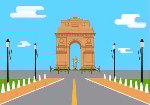 Free India Gate Vector