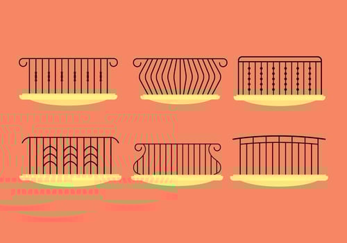 Balcony Rails vector