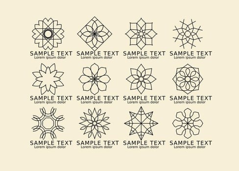 Arabesque Logos vector