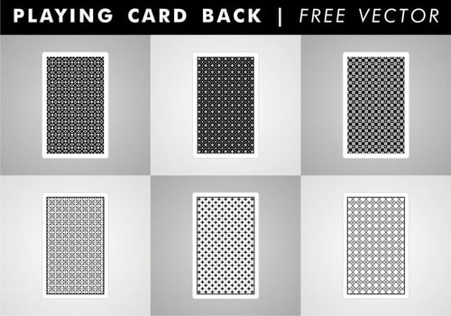 Playing Card Back Free Vector