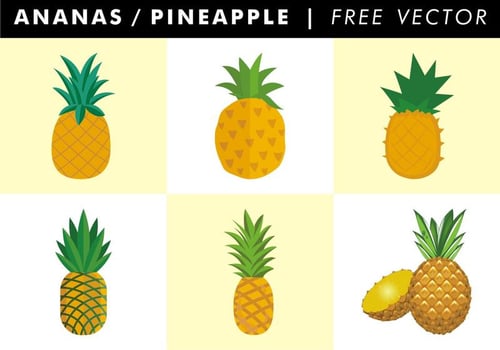 Ananas  Pineapple Free Vector