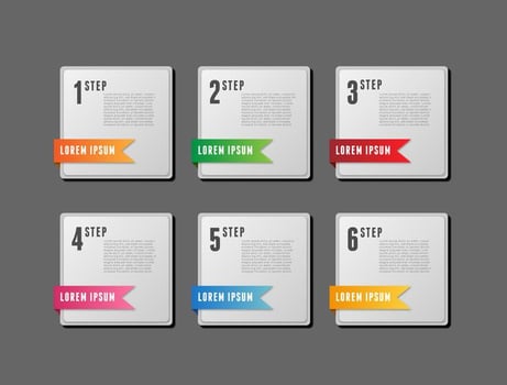 Milestone Square Template vector