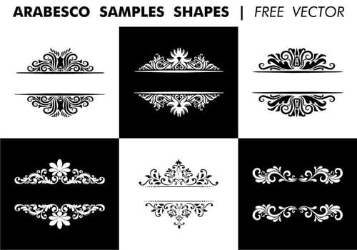 Arabesco Sample Shapes Vector