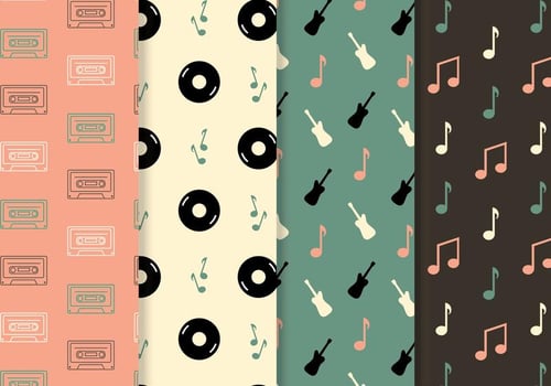 Free Music Pattern Vector